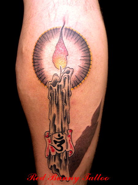 candle tattoo