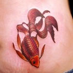 金魚　　（刺青 タトゥー tattoo　画像 デザイン)
