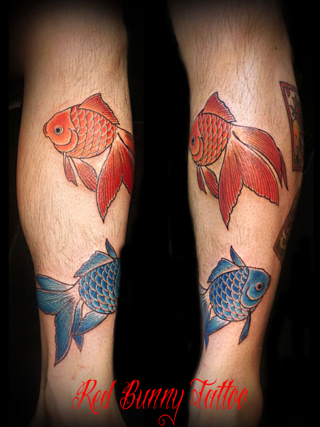 金魚 刺青 タトゥー tattoo デザイン 画像