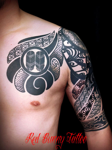 和風トライバル タトゥーデザイン tattoo tribal 