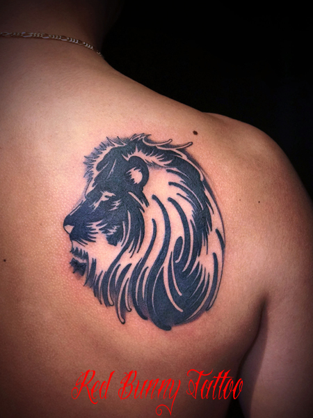 ライオン トライバル タトゥーデザイン lion tribal tattoo
