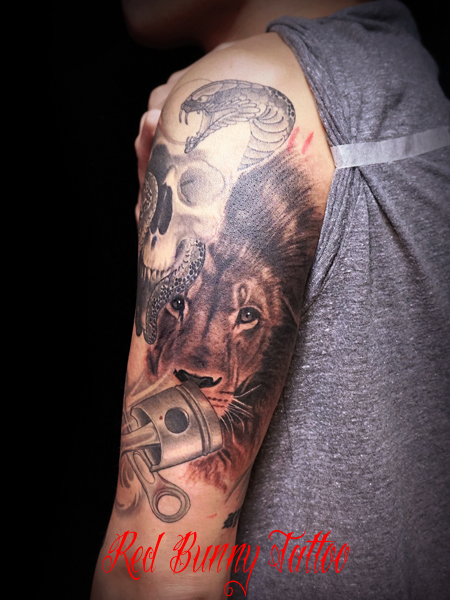 ライオン　タトゥーデザイン lion tattoo