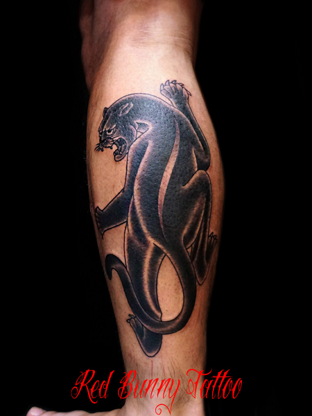 黒豹・パンサーのタトゥーデザイン・panther tattoo