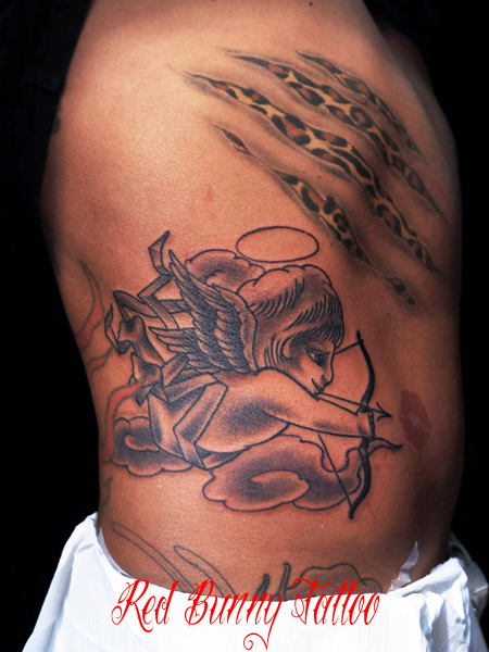 天使と悪魔のタトゥーデザイン angel&devil tattoo