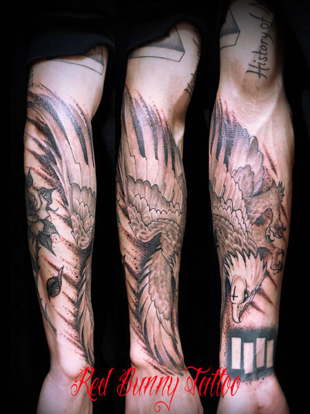 鷲のタトゥーデザイン　Eagel tattoo design