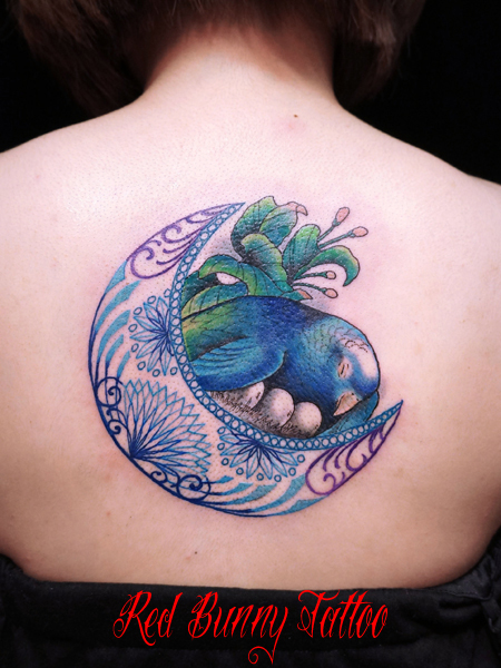 インコ 鳥 小鳥 タトゥーデザイン bird tattoo