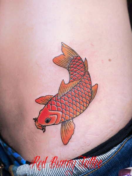 鯉のタトゥーデザイン 刺青