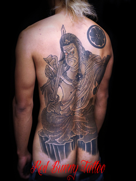 不動明王　刺青・和彫りのデザイン　背中一面 japanese style tattoo