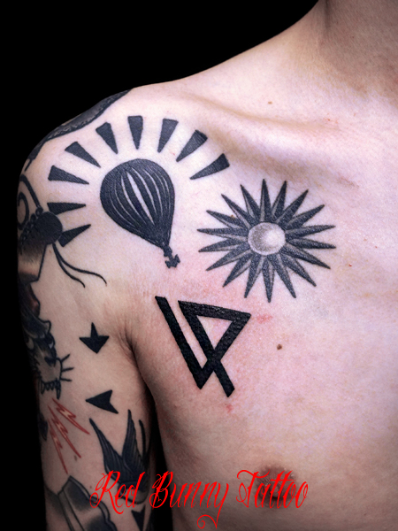 リンキンパーク バンドロゴ タトゥーデザイン Linkin Park Tattoo 東京 タトゥースタジオ 吉祥寺 Red Bunny Tattoo デザイン 画像