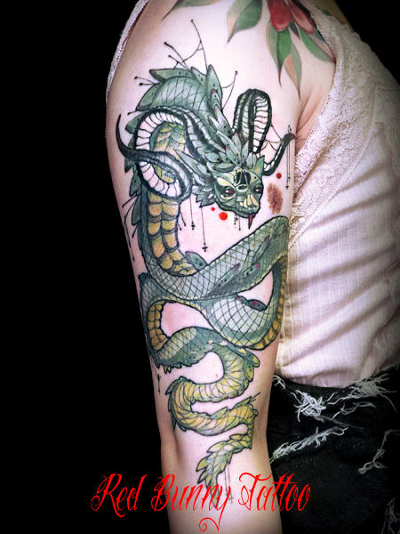 蛇 女性 マグヌスのタトゥーデザイン magnus tattoo design