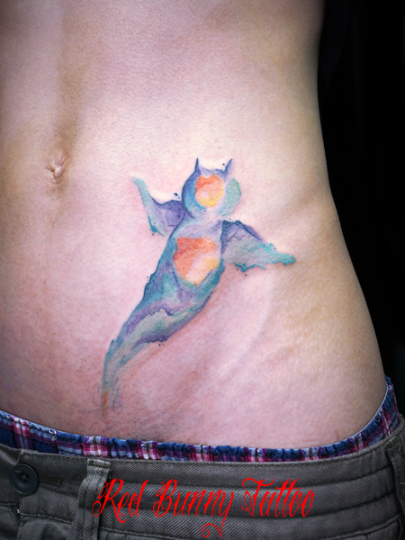 水彩画・クリオネのタトゥーデザイン  water color tattoo
