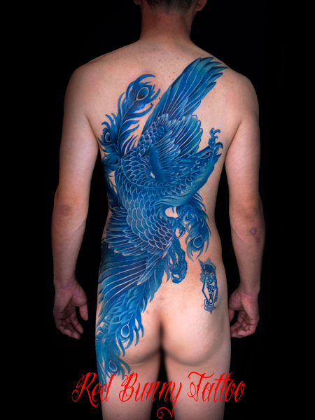 鳳凰 刺青 タトゥーデザイン 和彫り 背中一面 japanese phoenix tattoo