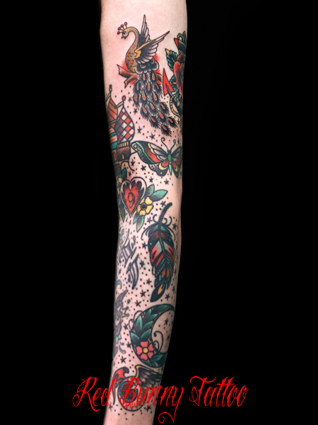 アメリカントラディショナル トラッド　タトゥーデザイン　東京　tattoo