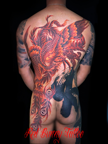 鳳凰の刺青 タトゥーデザイン japanese phoenix tattoo 