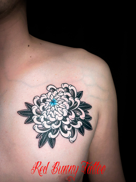 菊 刺青 タトゥーデザイン 花 flower tattoo