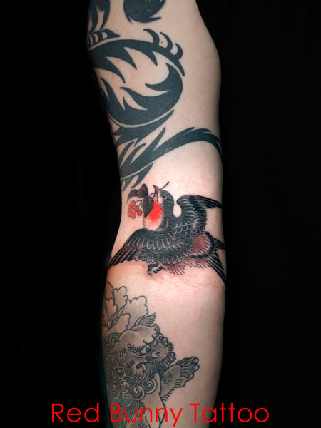 燕・ツバメ・鳥のタトゥーデザイン　swallow tattoo