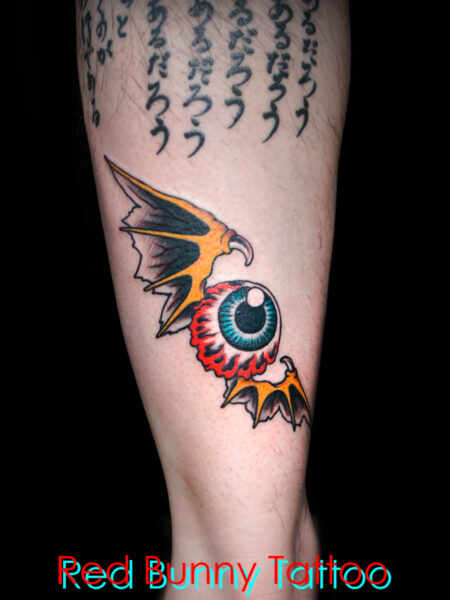 フライングアイ flying eye tattoo タトゥーデザイン　ホットロッド・カスタムカルチャー