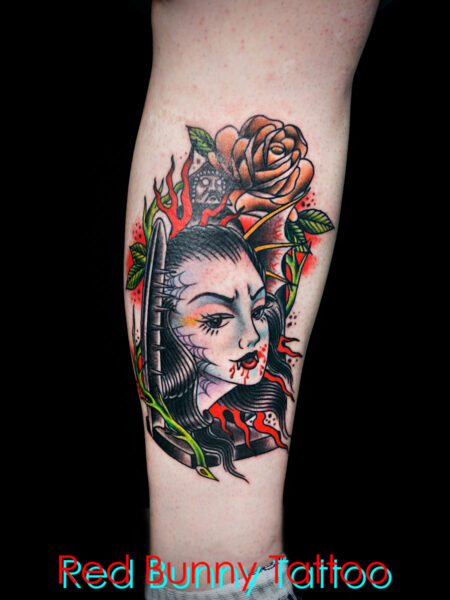 デビルガール　タトゥーデザイン  devil girl tattoo