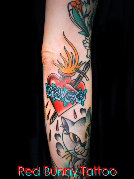 セイクリッドハート　タトゥーデザイン　ペアタトゥー seacred heart tattoo
