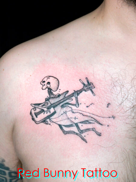 スケルトン・骸骨のタトゥーデザイン　マグヌスデザイン　skelton tattoo