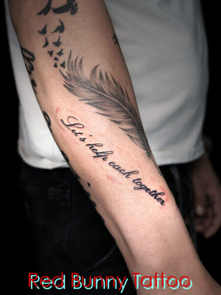 文字タトゥー　レタリングタトゥー lettering tattoo