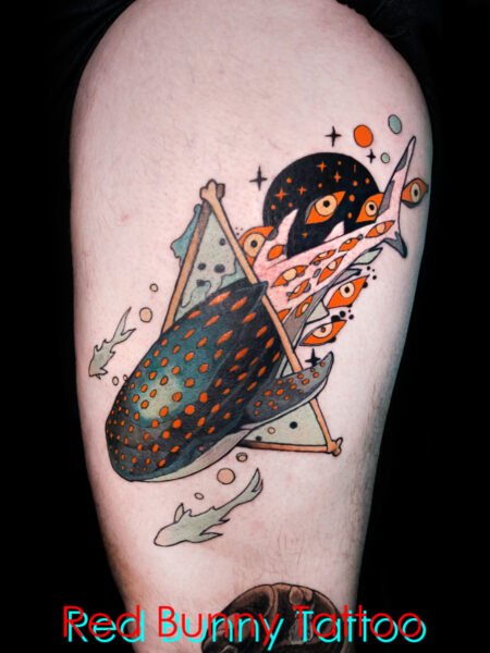 クジラ　マグヌスタトゥーデザイン　whale sketch tattoo 