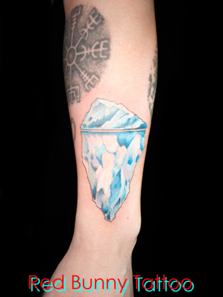 氷山のタトゥーデザイン iceberg tattoo 北極　南極　北欧