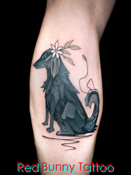 ペットの犬のタトゥーデザイン　動物・マグヌスデザイン・dog tattoo