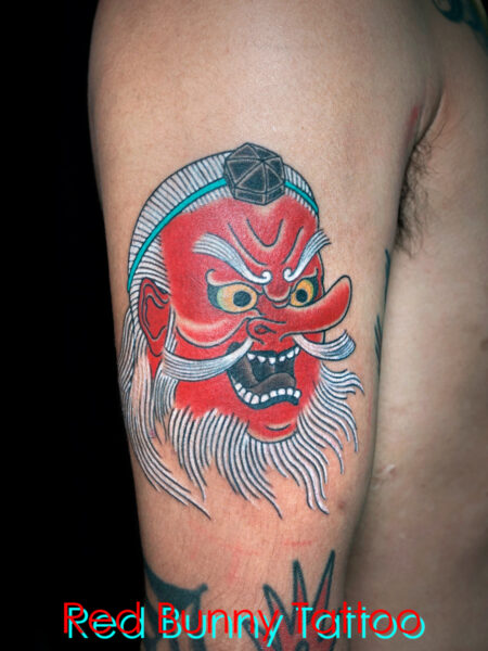 天狗のタトゥーデザイン　刺青・山伏・山岳信仰・tengu tattoo