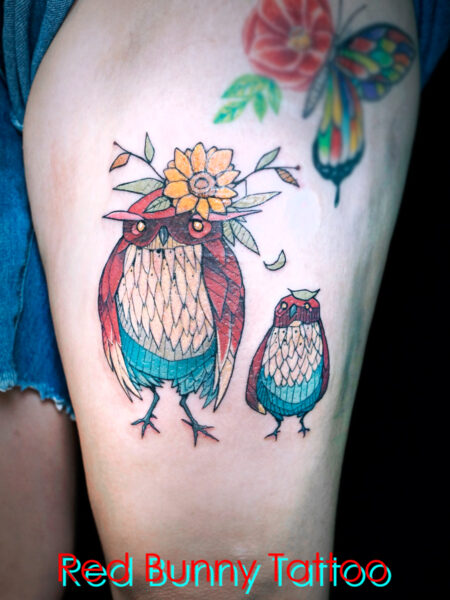 マグヌスタトゥーデザイン　鳥・ひよこ・bird tattoo