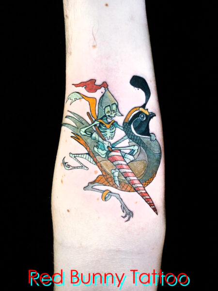 スケルトンライダーのタトゥーデザイン　マグヌスデザイン　skelton rider tattoo