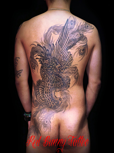 女性彫師 あかつき 刺青 和彫りの画像 デザイン紹介