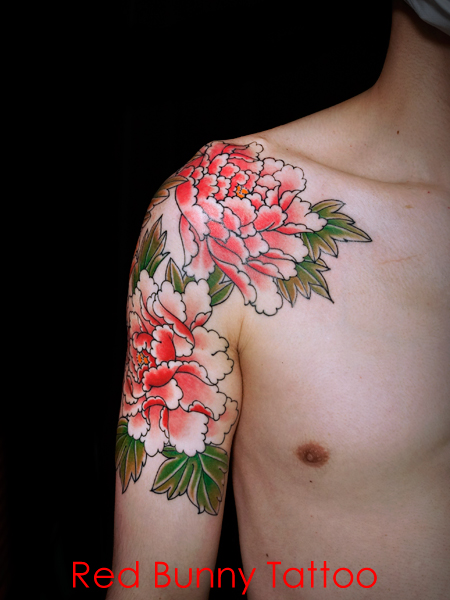 牡丹 タトゥーデザイン 刺青 peony tattoo