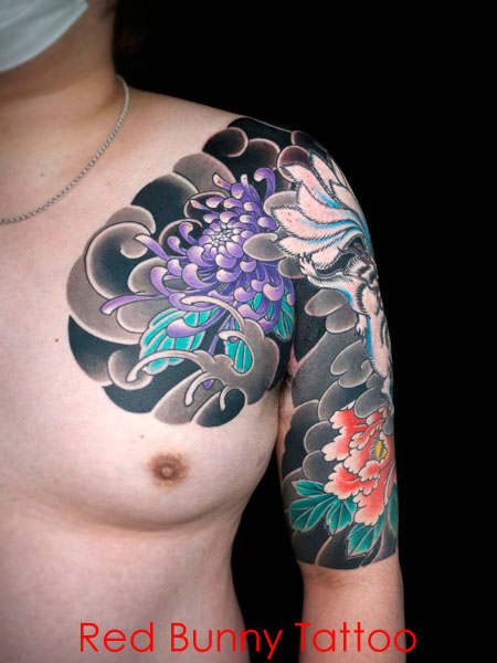 彫富貴4 東京 吉祥寺 Redbunnytattoo 刺青 和彫りのデザイン紹介