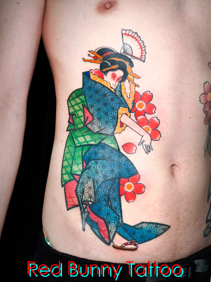|ҁ@^gD[fUC@japanese geisha tattoo